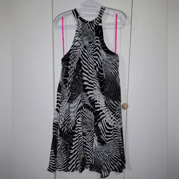 Betsey Johnson Black and White Patterned Dress - Picture 1 of 5